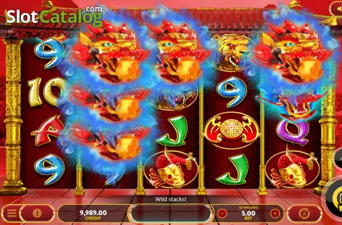 Win screen. Fortune Dragon (OneGame) slot