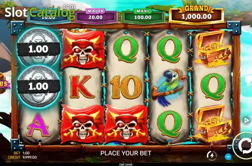 Schermo2. Captain Loot Mega Chance slot