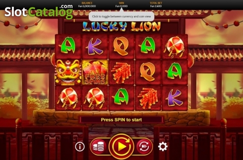 Reel Screen. Lucky Lion (OneTouch) slot