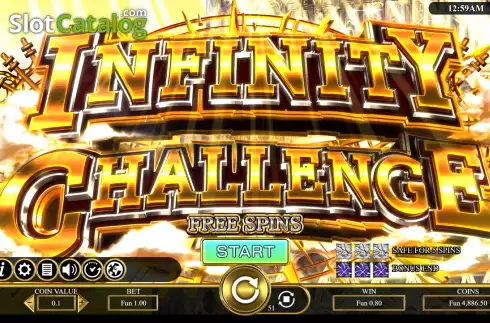 Infinity Challenge Free Spins Screen. Infinity Tower slot