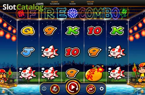 Game Screen. Fire Combo slot