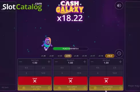 Skärmdump3. Cash Galaxy slot