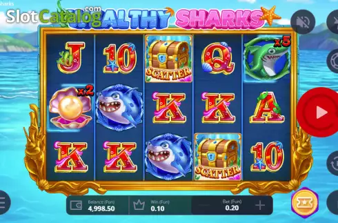 Schermo3. Wealthy Sharks slot
