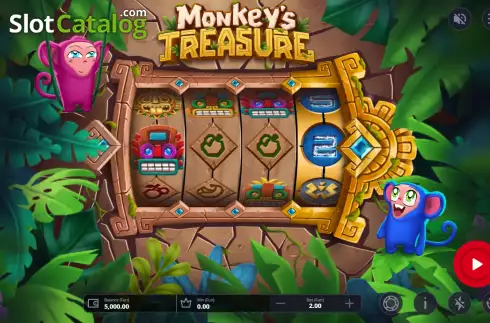 Скрин2. Monkey's Treasure слот
