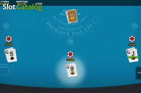 Skärmdump2. Satoshi Blackjack Perfect Pairs slot