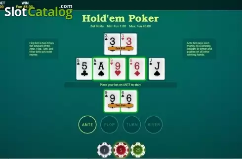 Ecran3. High Roller Hold'em Poker (OneTouch) slot
