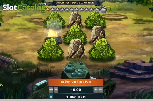Win screen. Lucky Tanks slot