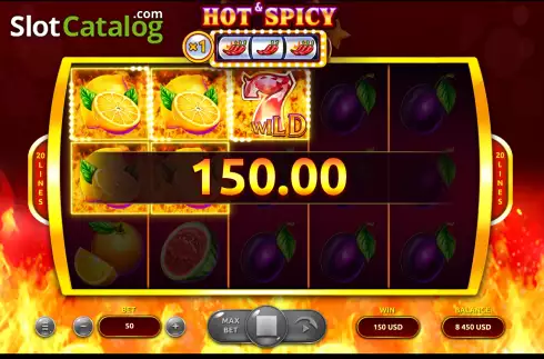 Win Screen 3. Hot&Spicy slot