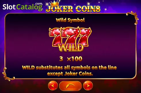 Wild screen. Joker Coins slot