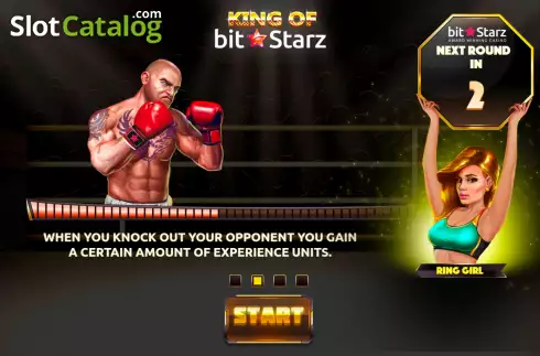 Start Game screen 2. King of BitStarz slot