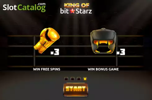 Start Game screen 4. King of BitStarz slot