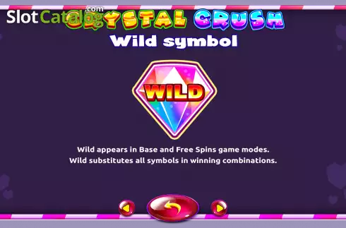 Wild Symbol Screen. Crystal Cascade (Onlyplay) slot