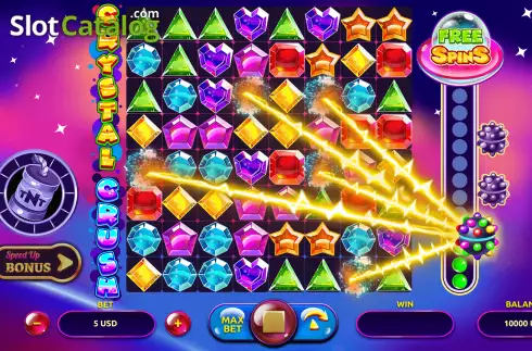 Explosive Feature Screen. Crystal Cascade (Onlyplay) slot