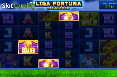 Skärmdump4. Liga Fortuna Megaways slot