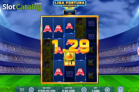 Win Screen. Liga Fortuna Megaways PRO slot