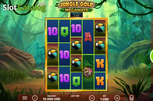 Reels Screen. Jungle Gold Megaways slot