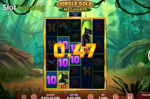 Skärmdump7. Jungle Gold Megaways slot