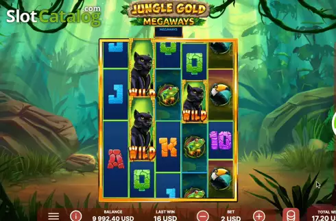 Schermo8. Jungle Gold Megaways slot