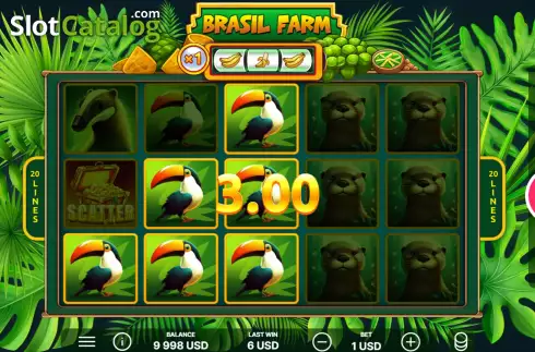 画面5. Brasil Farm カジノスロット