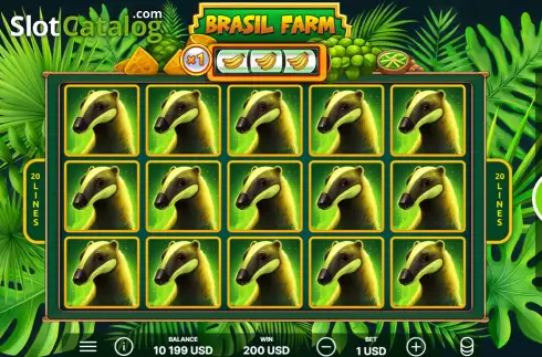 画面8. Brasil Farm カジノスロット