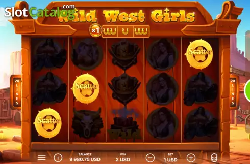 Ekran4. Wild West Girls yuvası