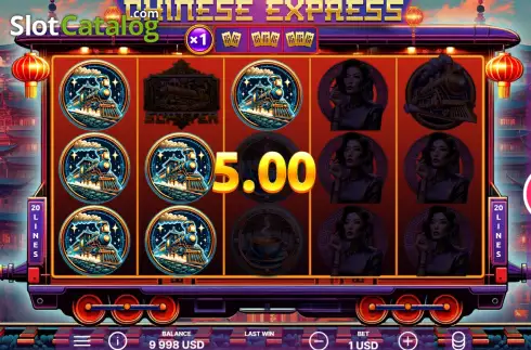 Win screen. Chinese Express slot