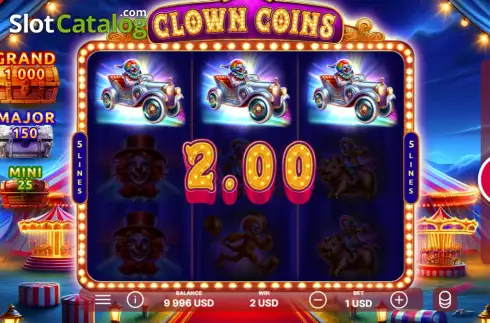Skärmdump3. Clown Coins slot