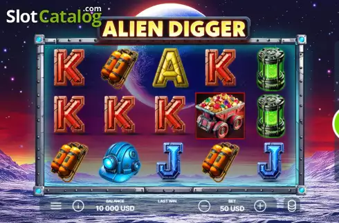 Écran2. Alien Digger Machine à sous