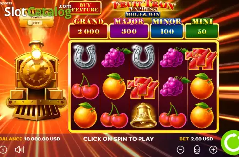 Ecran2. Fruit Train Express: Hold & Win slot