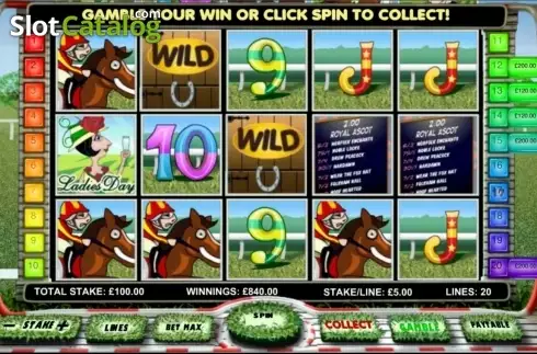 Bildschirm4. Day at the Races slot
