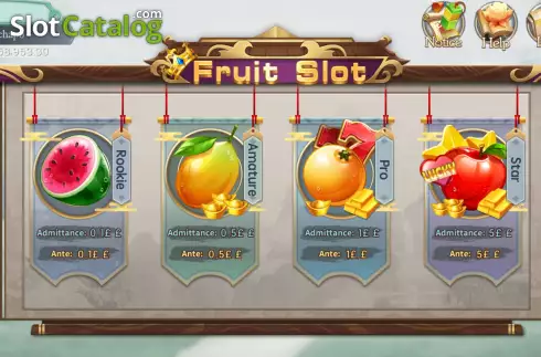 Game screen. Fruit Slot (Openbox Gaming) slot