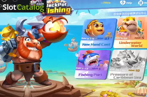 Game screen. Jackpot Fishing (Openbox Gaming) slot