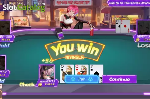 Win screen. Three Cards (Openbox Gaming) slot