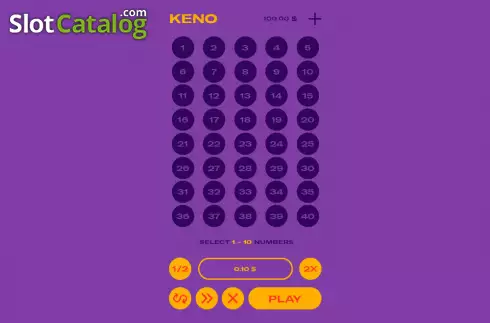 Schermo2. Keno (Orbital Gaming) slot