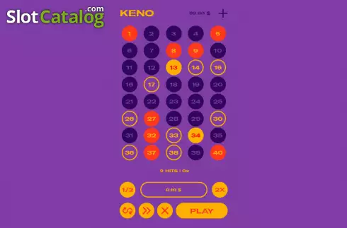 Schermo3. Keno (Orbital Gaming) slot