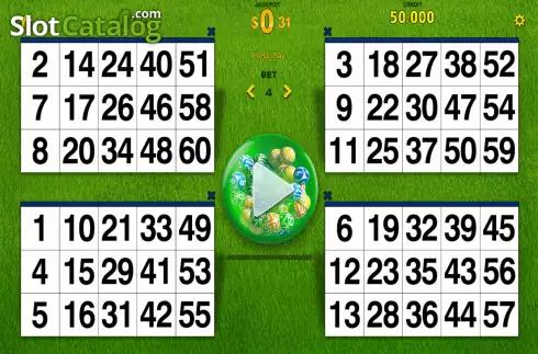 Game screen. Gambeta Bingo slot