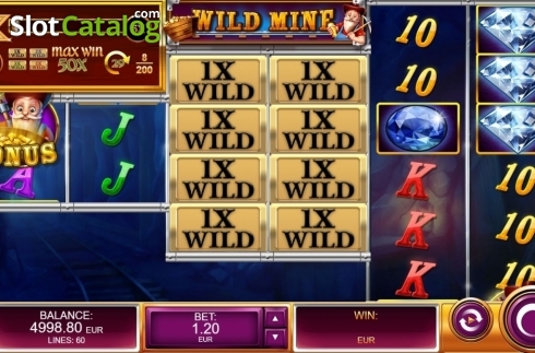 Bildschirm2. Wild Mine slot