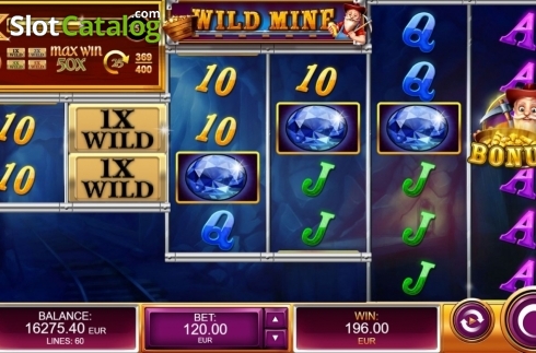Win. Wild Mine slot