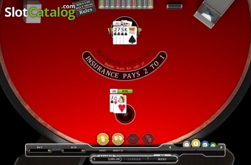 Bildschirm5. Vegas Strip Single Deck Blackjack slot