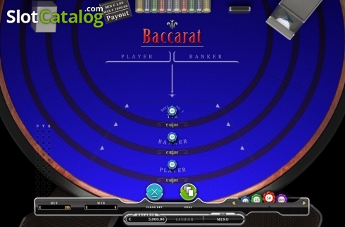 Game Screen. Baccarat (Oryx) slot