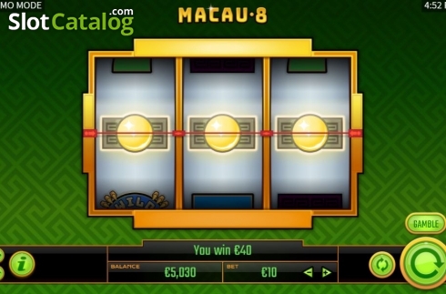 Win Screen 2. Macau 8 slot