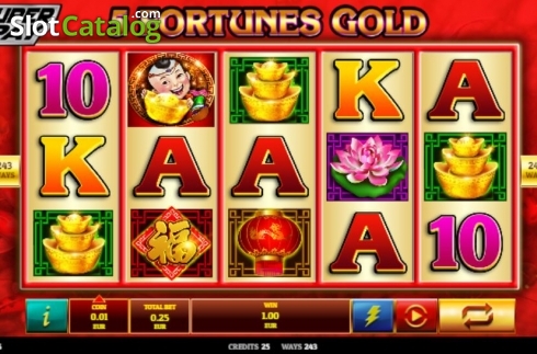 Ecran3. 5 Fortunes Gold slot