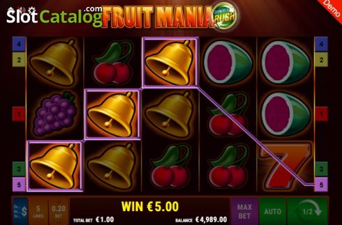 Schermo5. Fruit Mania Double Rush slot