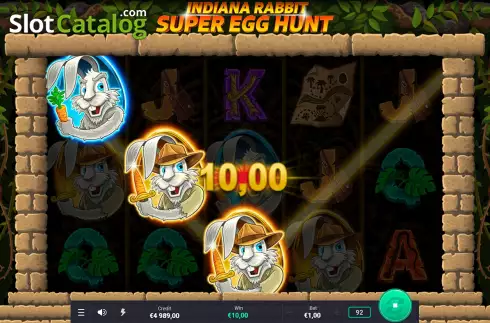 Win Screen. Super Egg Hunt slot