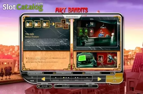 Skärmdump3. Art Bandits slot