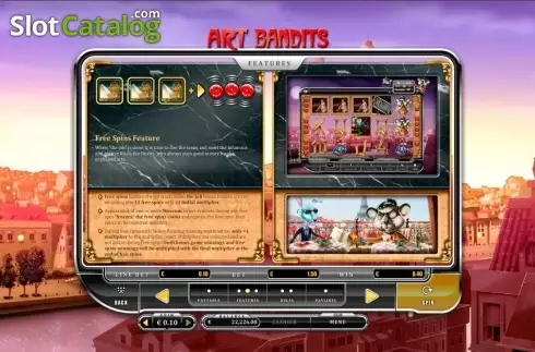 Bildschirm4. Art Bandits slot