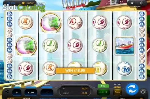Scatter win screen. Lotto is My Motto slot