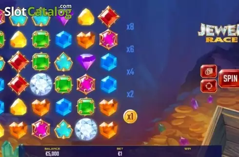 Game Workflow screen. Jewel Race slot