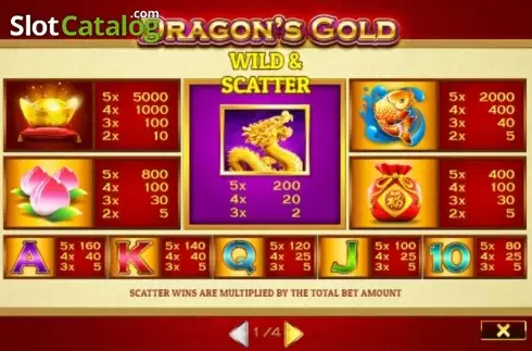 画面4. Dragons Gold (Oryx) カジノスロット