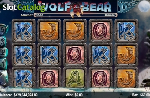 Reel Screen. Wolf and Bear slot